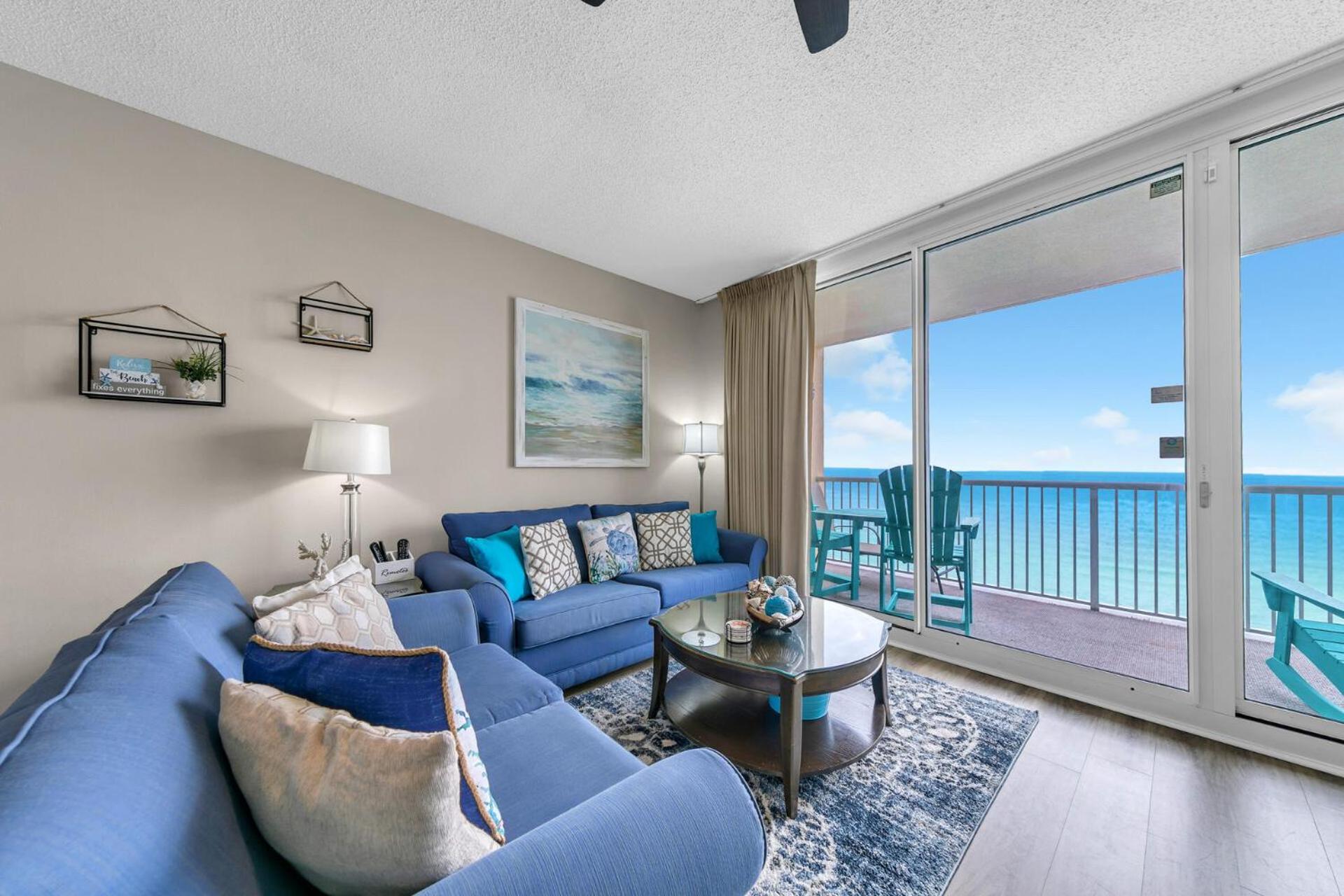 Stunning Ocean & Sunset Views, Direct Beach Access With 2 King Bedrooms At Panama City Beach, Fl מראה חיצוני תמונה